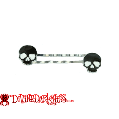 Black Skull Haarschuifjes