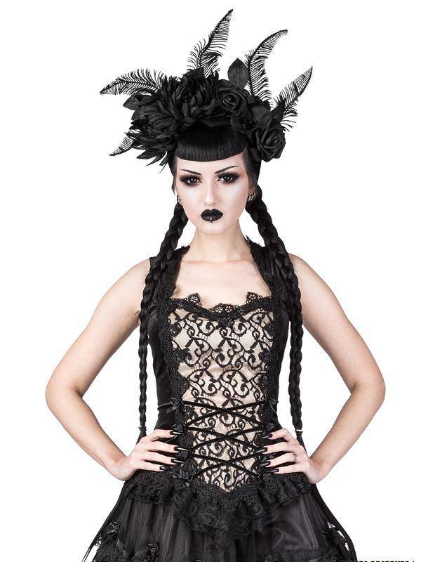 Sinister Dark Fairy Ivory Gothic Top