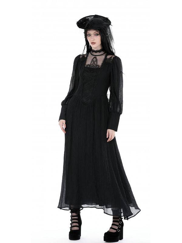 Dark In Love Black Veil Jurk