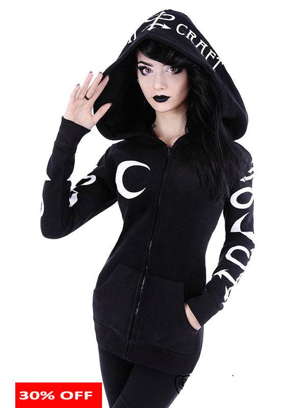 Black Occult TopHoodie L