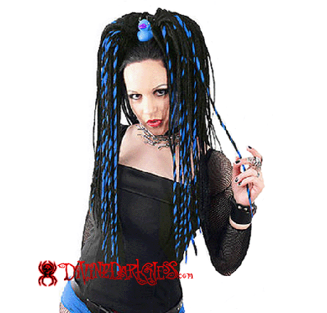 Dread Twisted ZwartBlauw