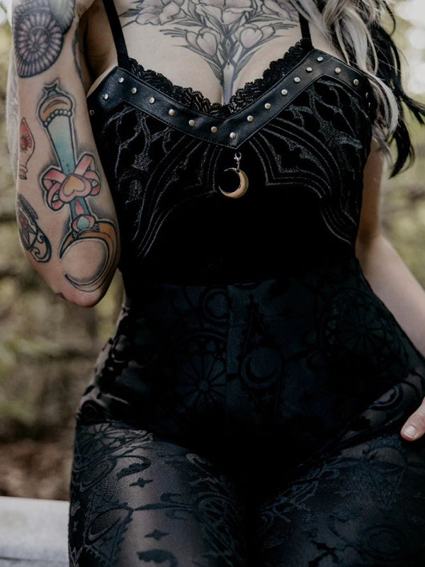 Bodysuit/Top Sanctum - DivineDarkness- Online shop voor Gothic en Alternatieve Kleding!