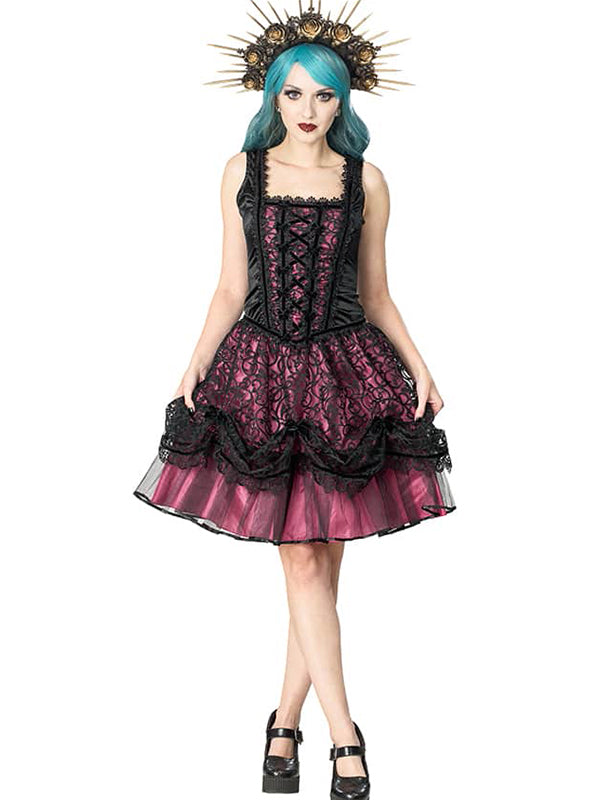 Oud Roze Dream Jurk - DivineDarkness- Online shop voor Gothic en Alternatieve Kleding!