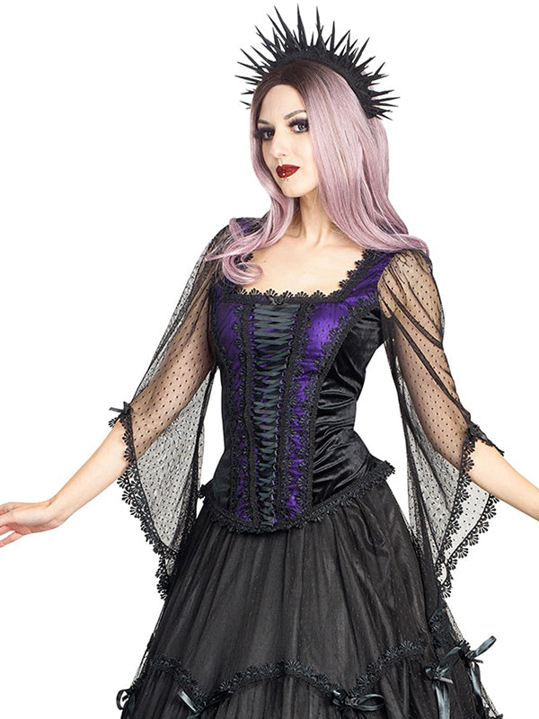 Curse Top Paars - DivineDarkness- Online shop voor Gothic en Alternatieve Kleding!