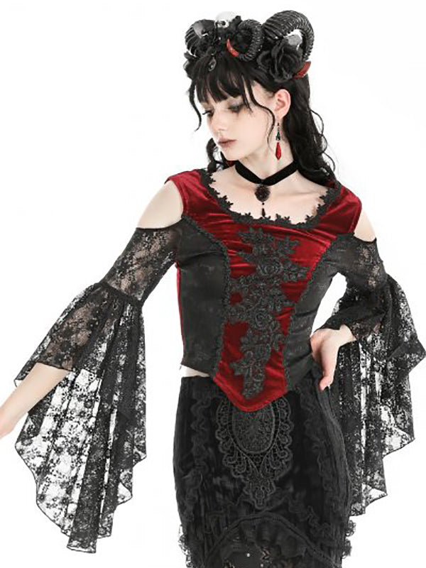 Dramatic Top - DivineDarkness- Online shop voor Gothic en Alternatieve Kleding!