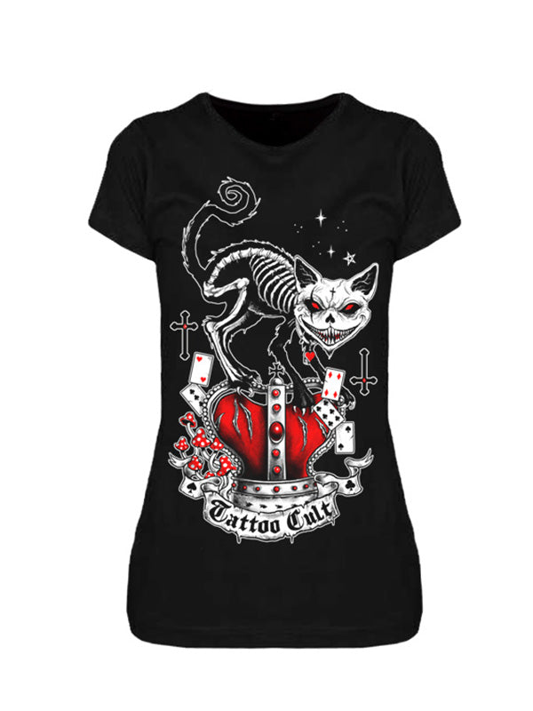 Gothic t-shirt killer cat