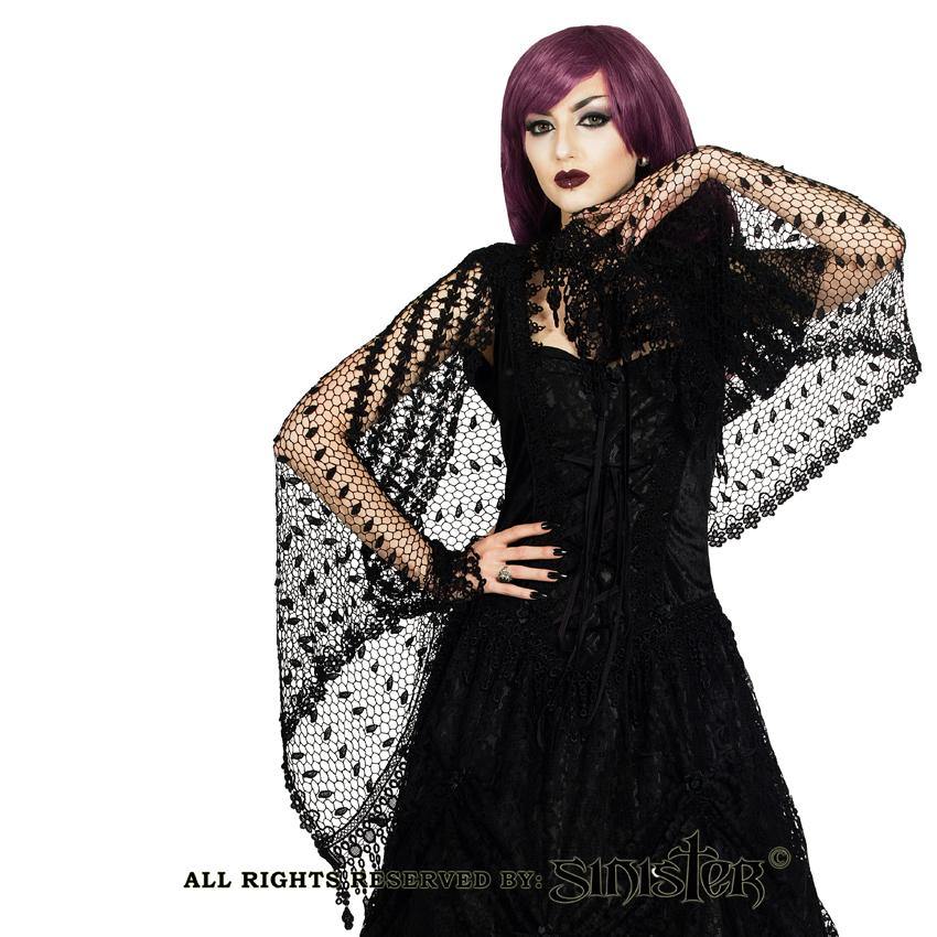 Gothic Crochet Sjaal - Divine-Darkness