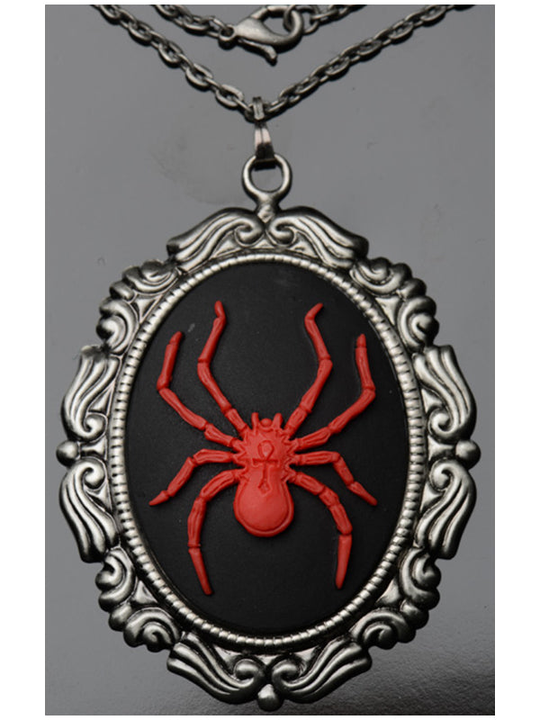 Gothic necklace Red Widow